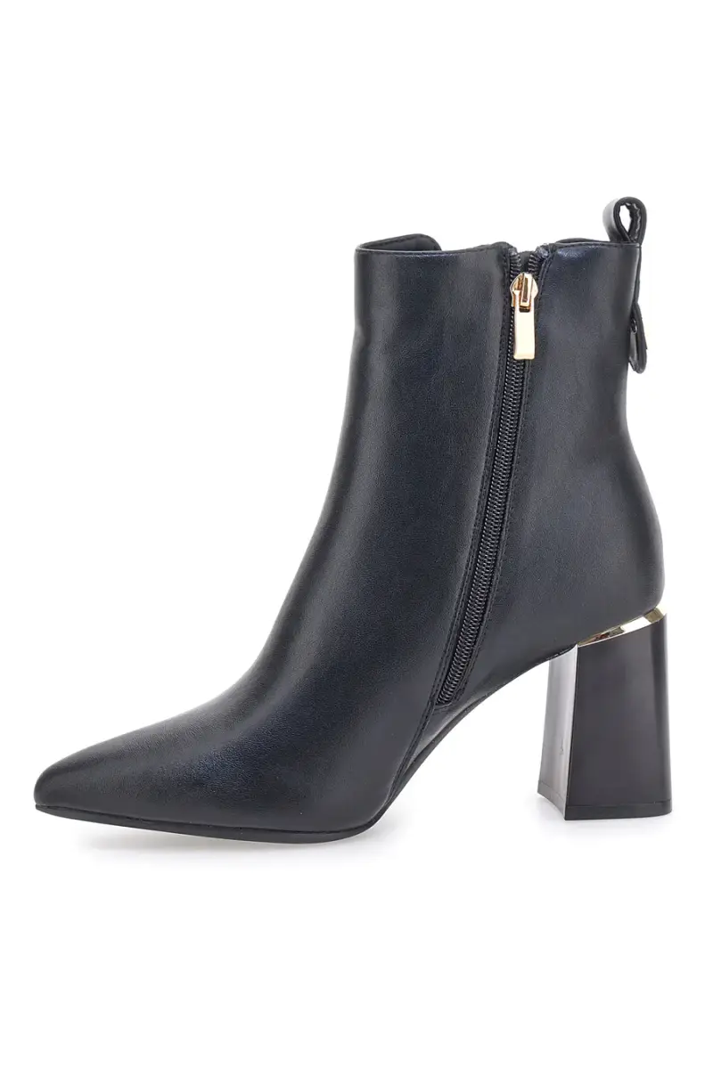 Stivaletti neri con tacco largo e inserti elastici Mariella Burani 51694C1074 [NERO] miniatura 4