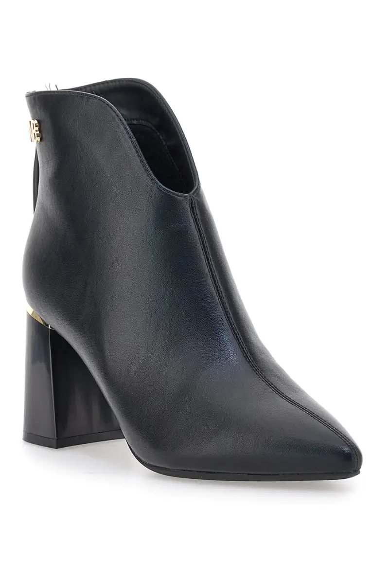 Tronchetti neri con tacco alto e logo MB Mariella Burani 51690C1057 [NERO] miniatura 2