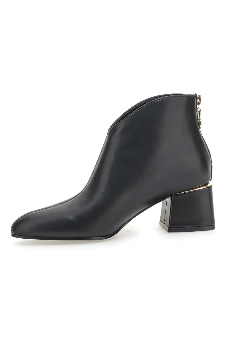 Tronchetti neri con tacco largo decorato Burani 51614C1117 [NERO] miniatura 4