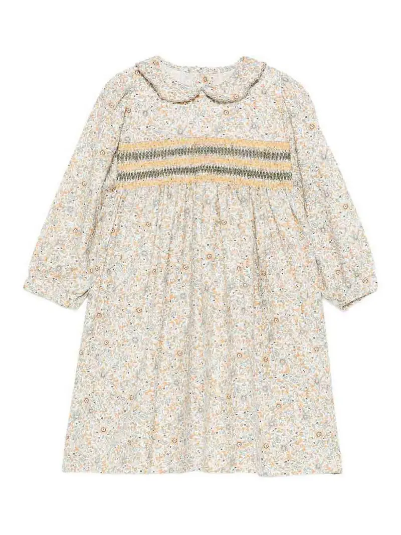 Vestito Con Colletto Peter Pan Bianco