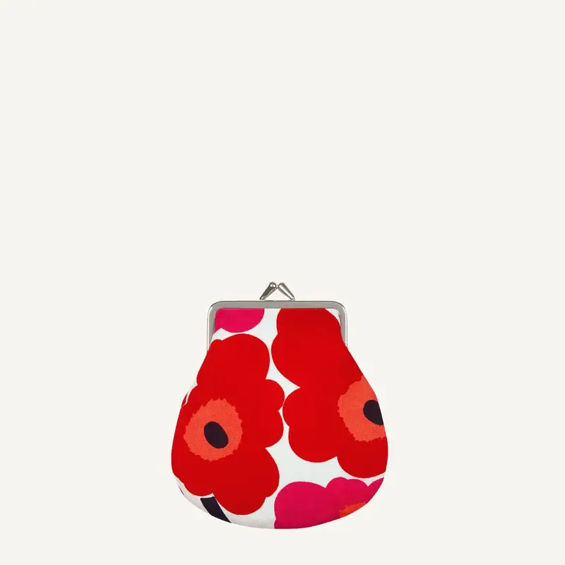 PIENI KUKKARO MINI UNIKKO PURSE 001 WHITE, RED 20310