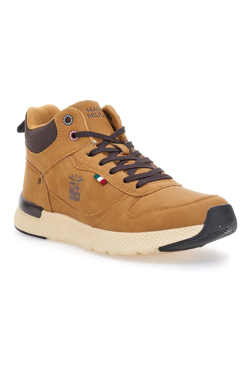 Sneakers mid ocra con suola running Marina militare MM2310 [TAN] miniatura 2