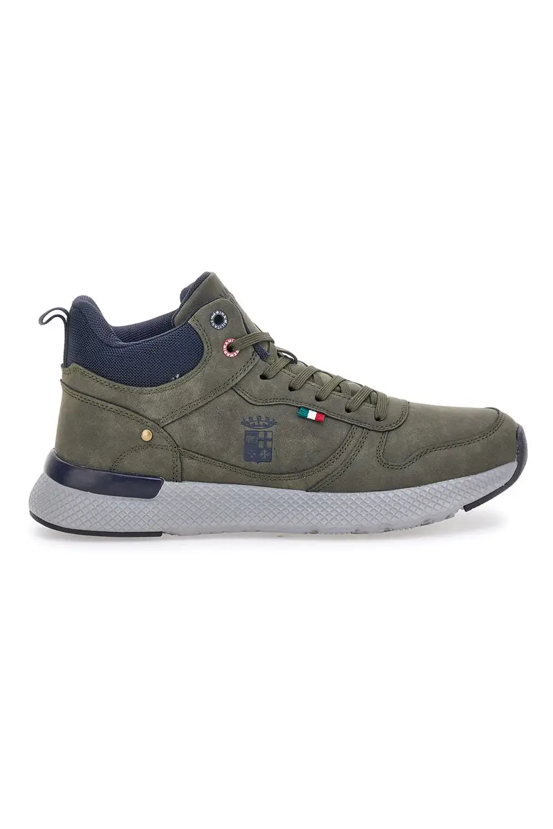 Sneakers mid verdi con suola running Marina militare MM2310 [MILITARE]