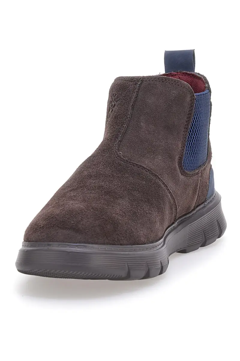 Stivaletti beatles marroni in camoscio con suola sportiva Marina militare MM983 [TESTA DI MORO] miniatura 3