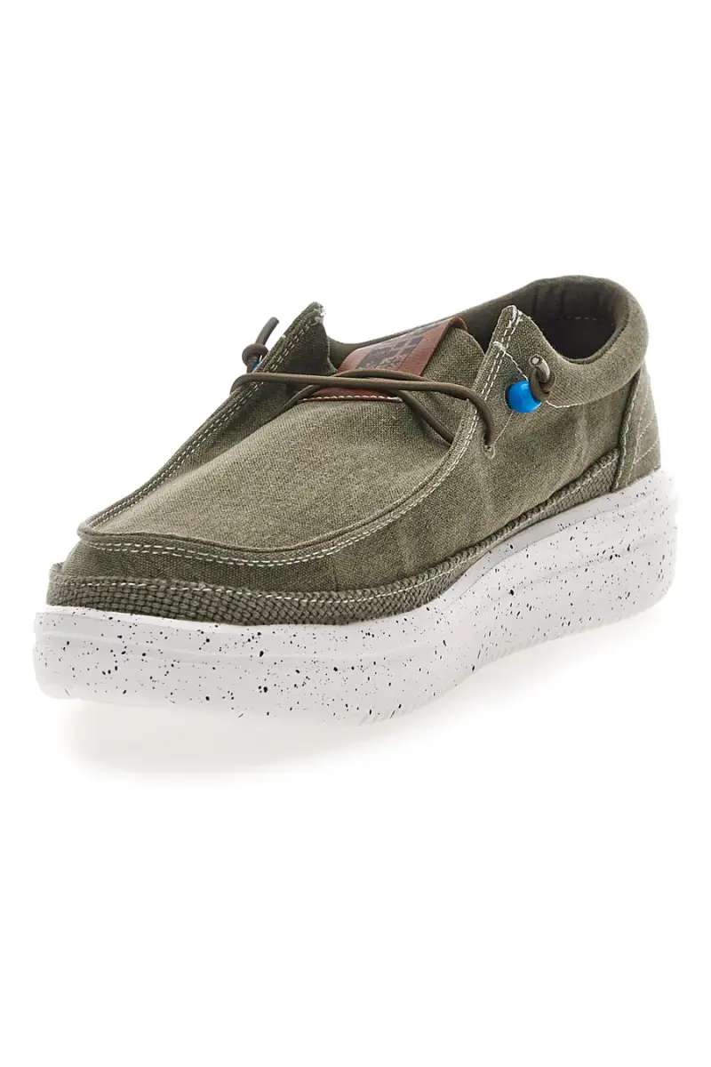 Stringate Verde In Tela Marina Militare MM1701 [MILITARE] miniatura 3