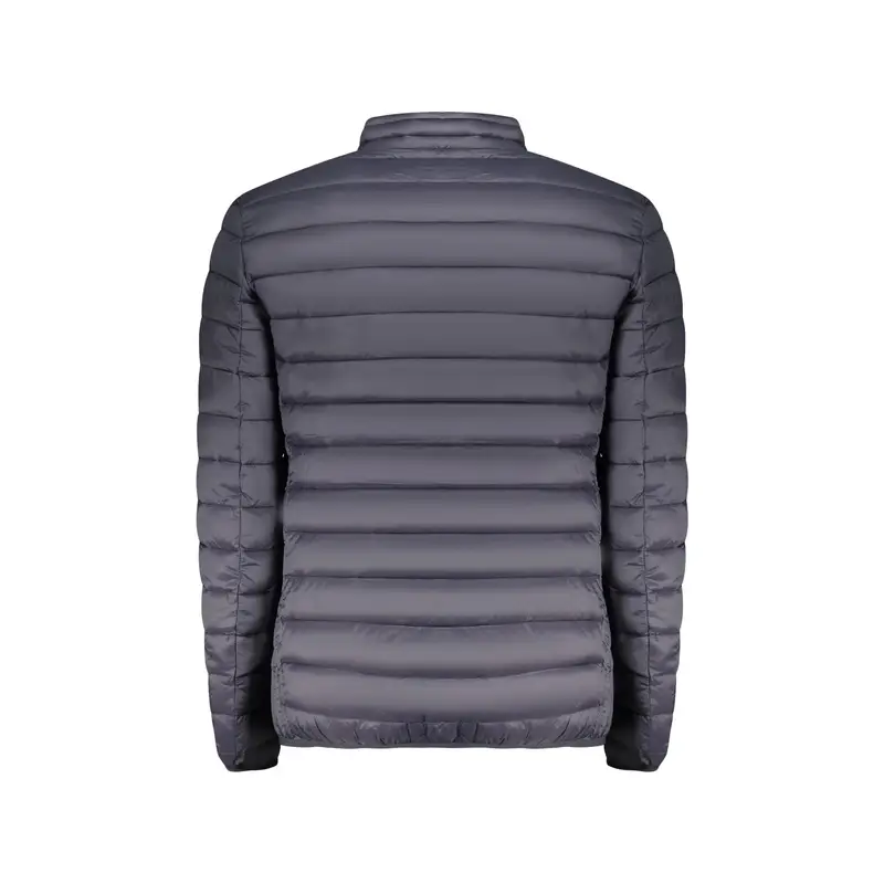 Giubbotto Uomo Blu Zip Logo miniatura 2