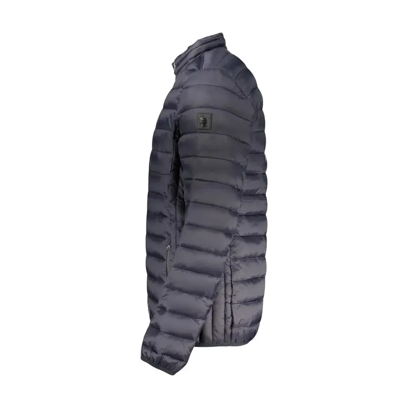 Giubbotto Uomo Blu Zip Logo miniatura 3