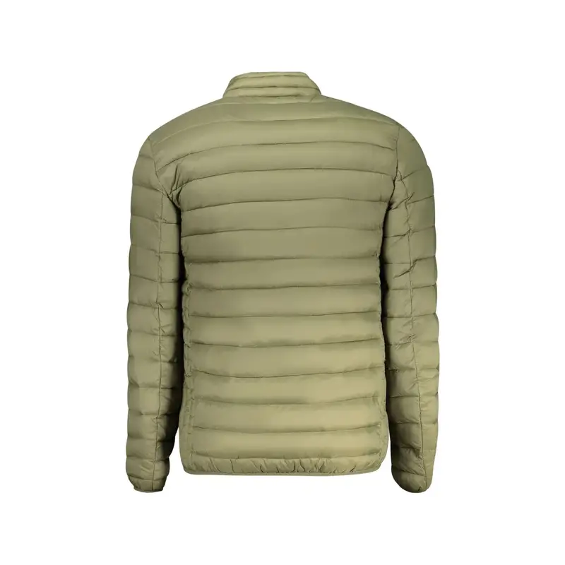 Giubbotto Uomo Verde Zip Logo miniatura 2