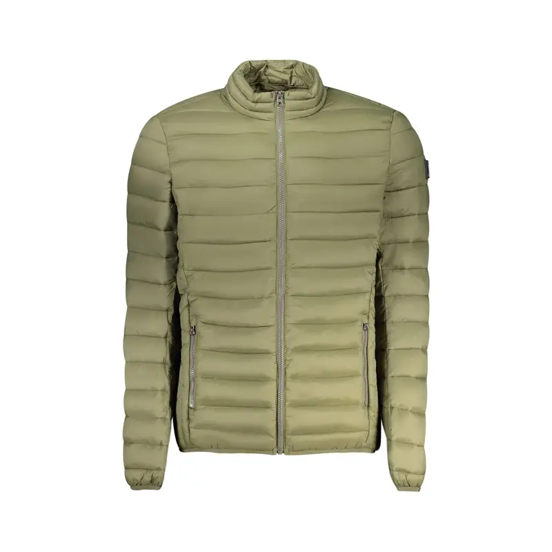 Giubbotto Uomo Verde Zip Logo