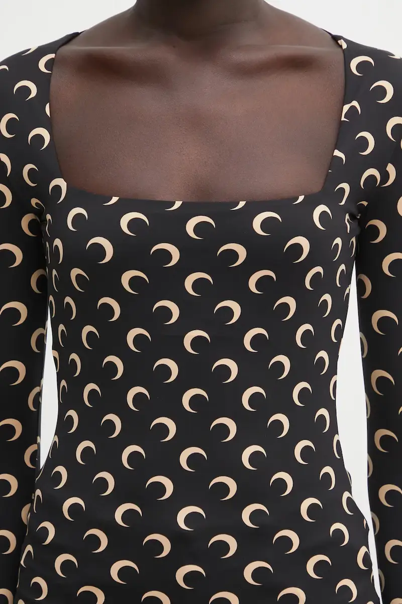 camicia a maniche lunghe Moon Printed Jersey colore nero WTS017ACJER0001 miniatura 4