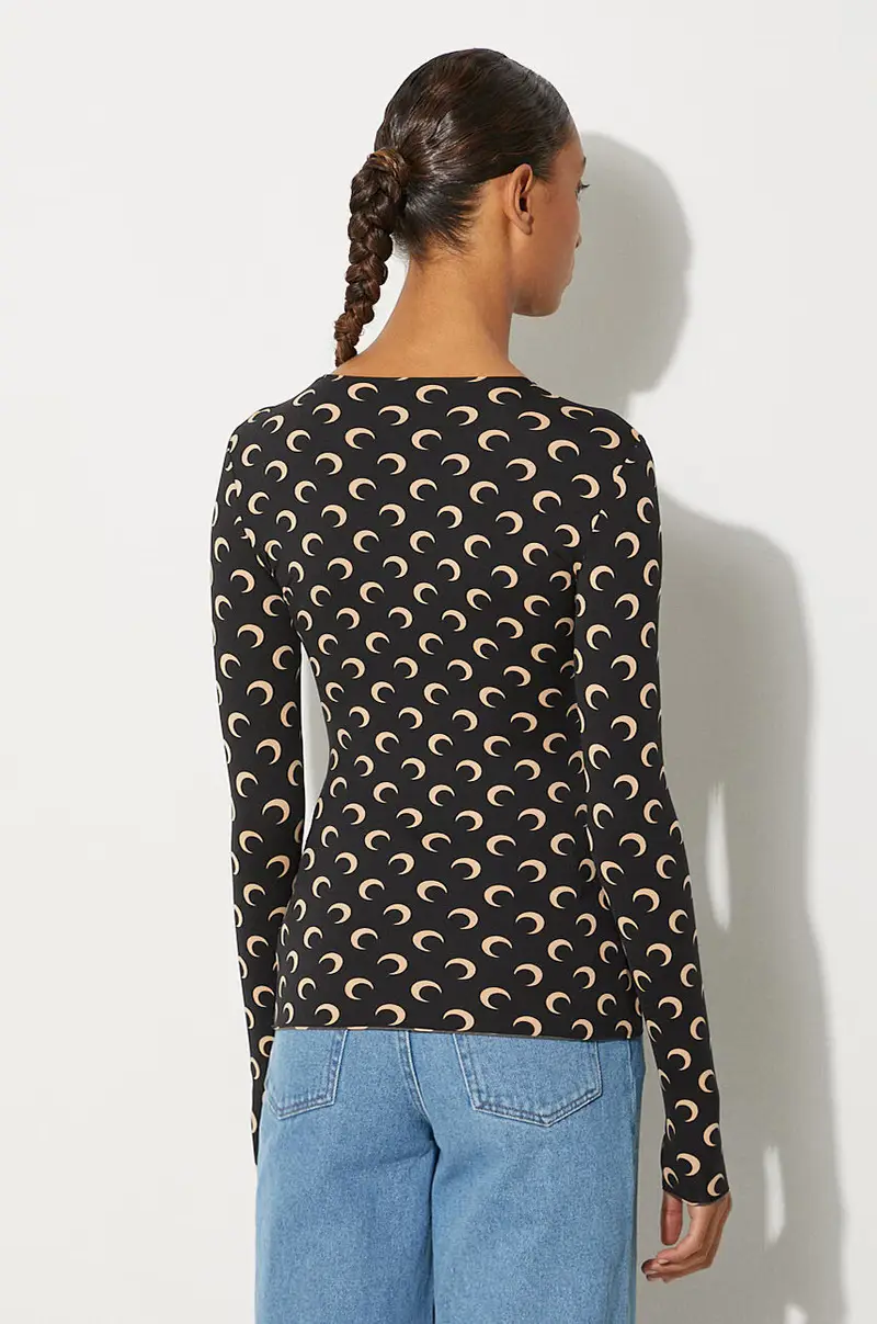 Marine Serre Top Donna Nero 3528086 miniatura 3