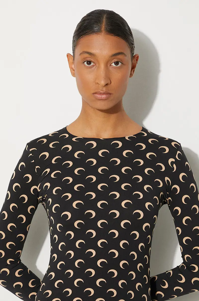 Marine Serre Top Donna Nero 3528086 miniatura 5