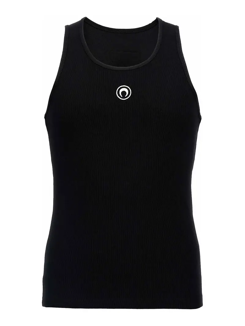 Canotta con logo Luna Nero