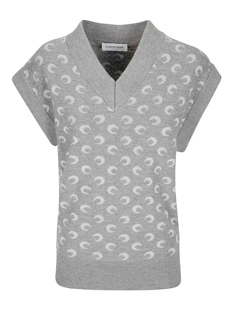 Marine Serre Gilet Grigio 3860831