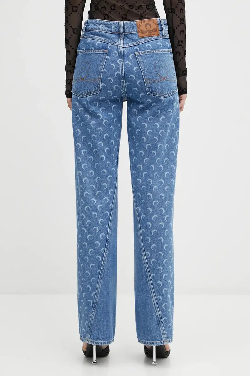 Marine Serre Jeans Donna Blu 3406434 miniatura 3