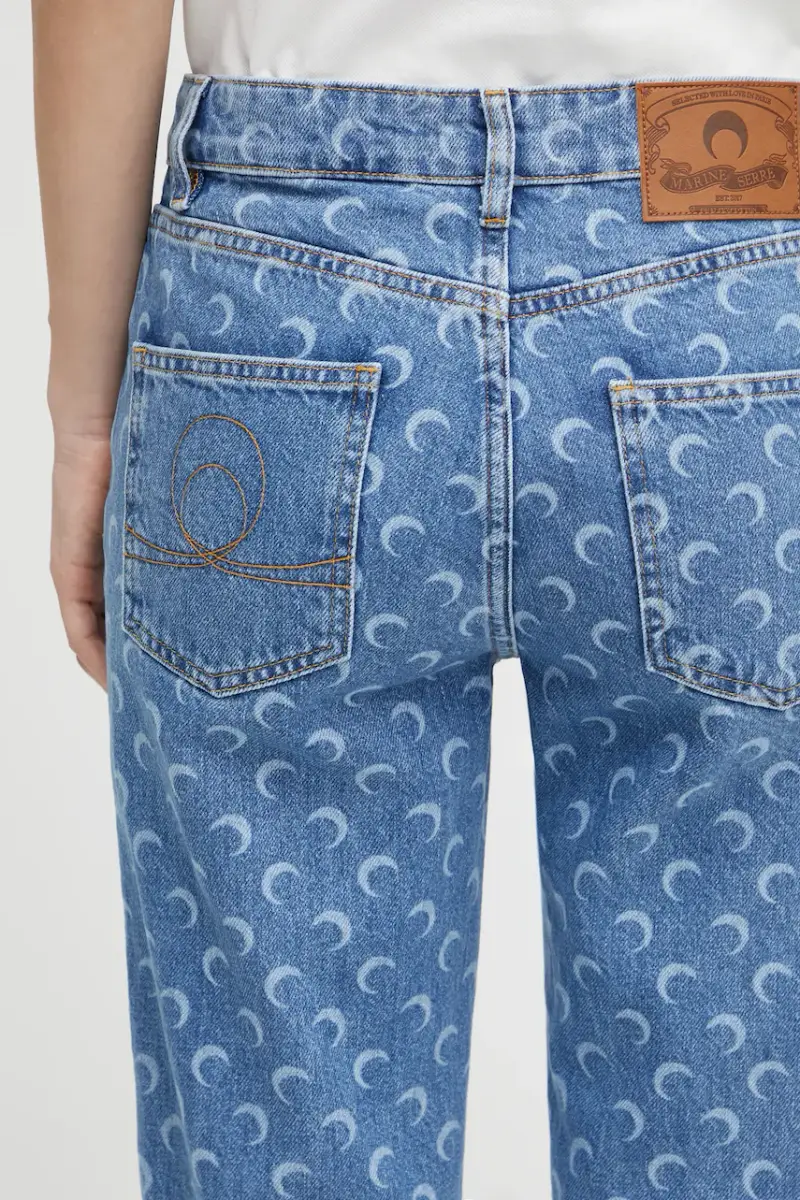 Marine Serre Jeans Donna Blu 3406441 miniatura 4