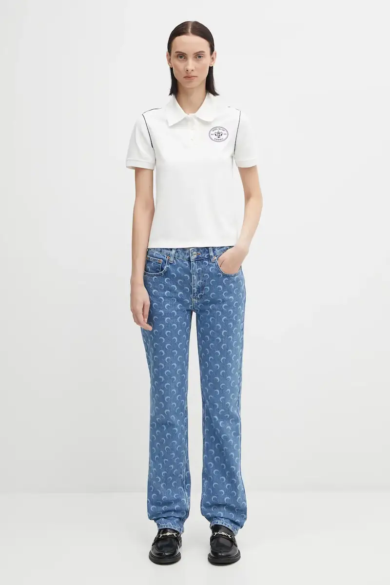 Marine Serre Jeans Donna Blu 3406441 miniatura 5