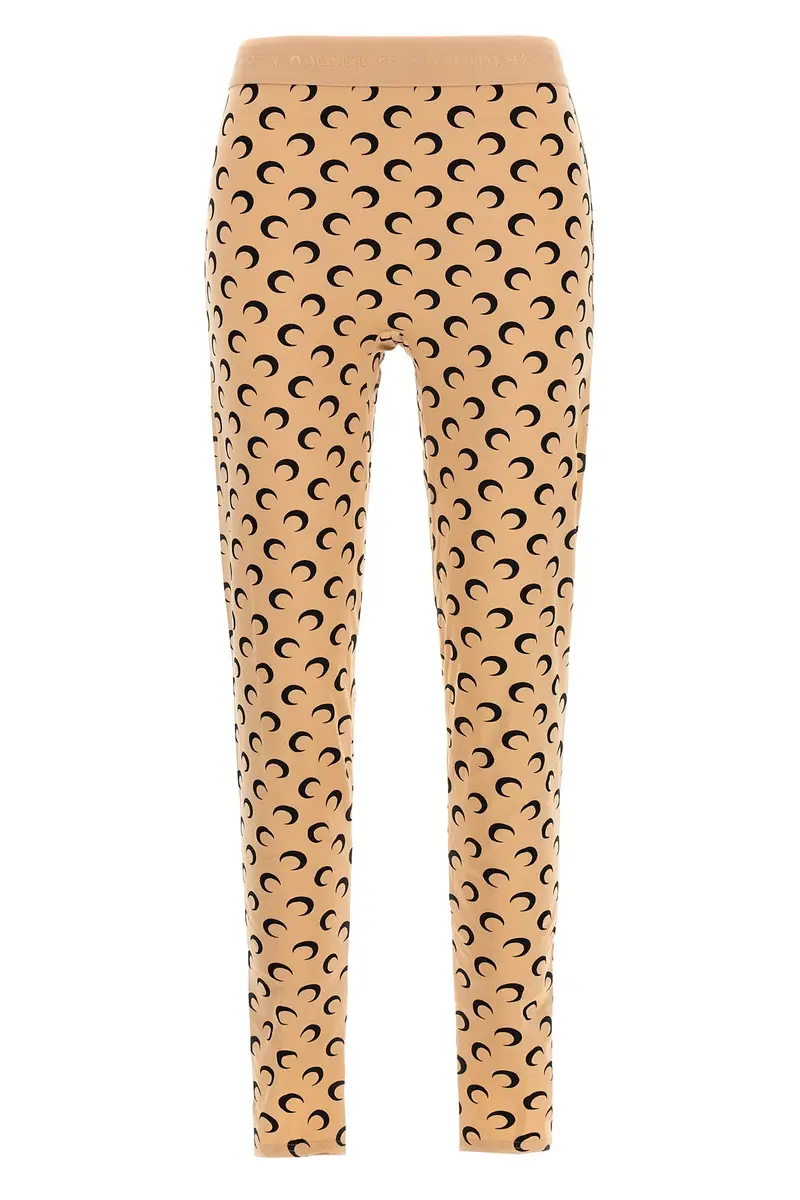 Marine Serre Leggings Beige 2544932