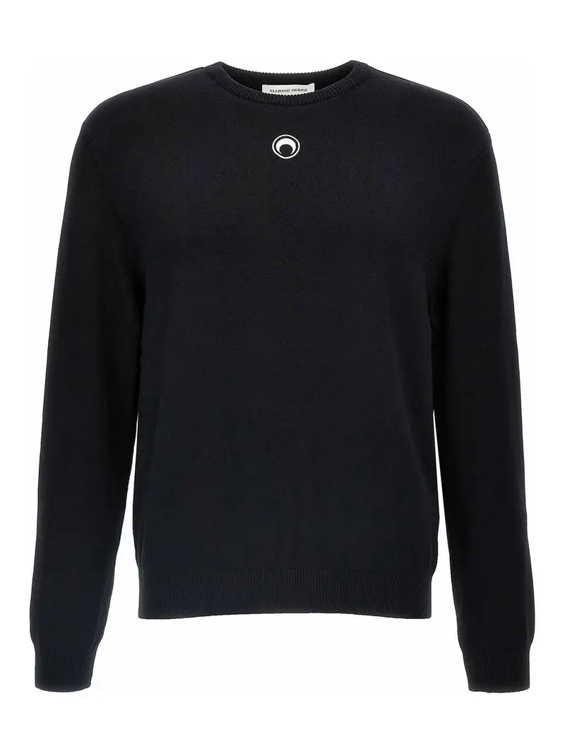 Maglione con logo Luna Nero