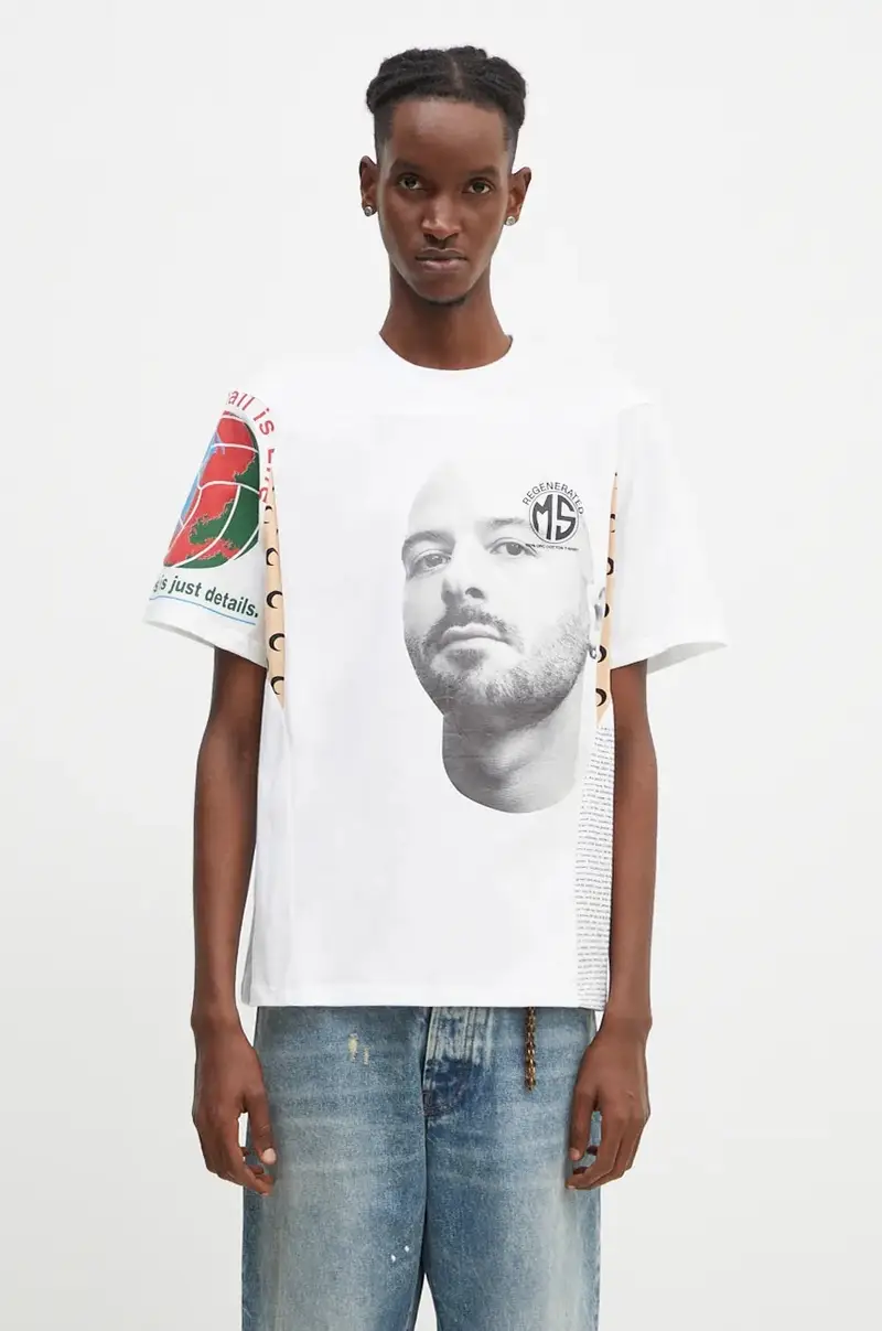 Marine Serre T-shirt Uomo Bianco 2244020