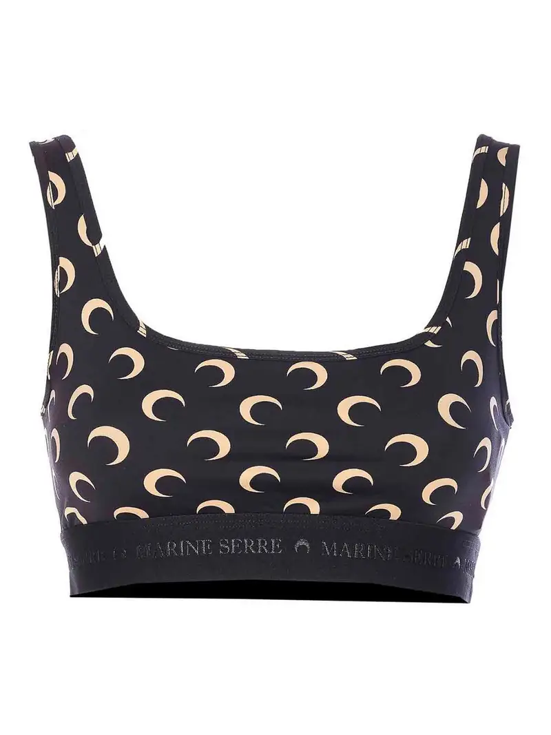 Marine Serre Top Nero 4128426