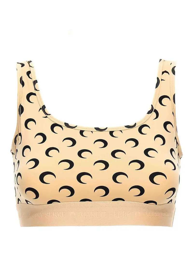 Marine Serre Top Beige 3257483