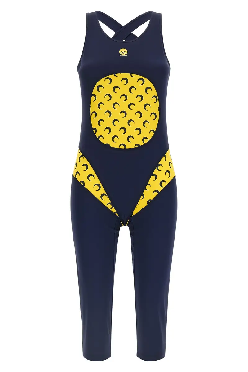 Tuta Catsuit Athleisure Blu