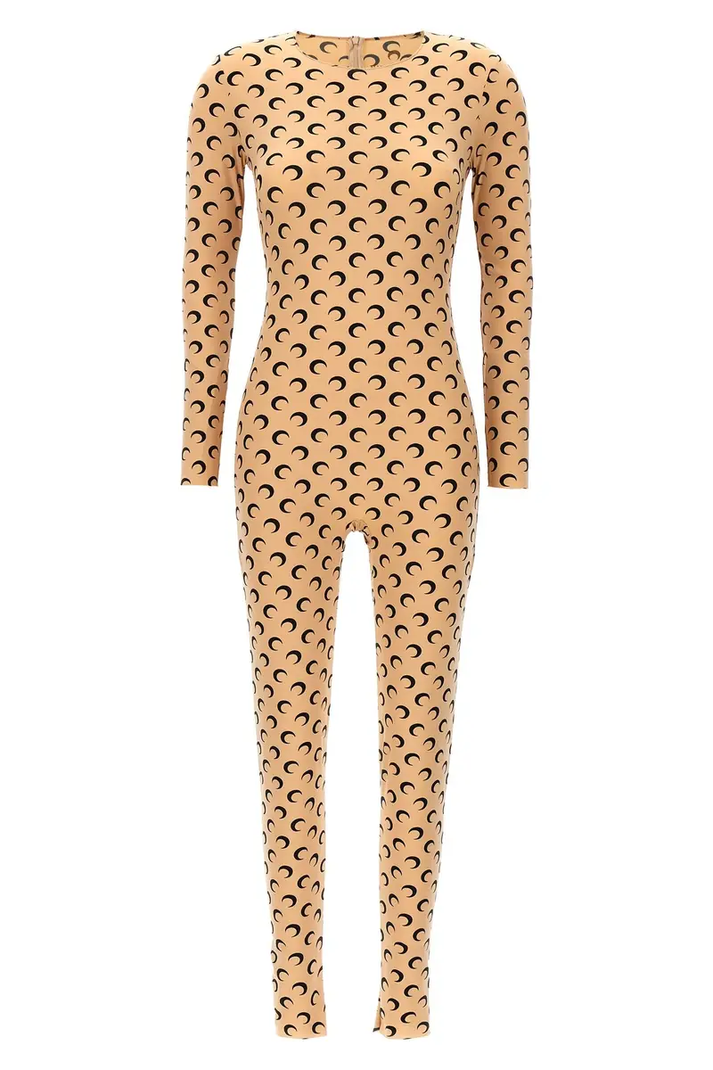 Tuta Catsuit 'Moon Printed' Beige