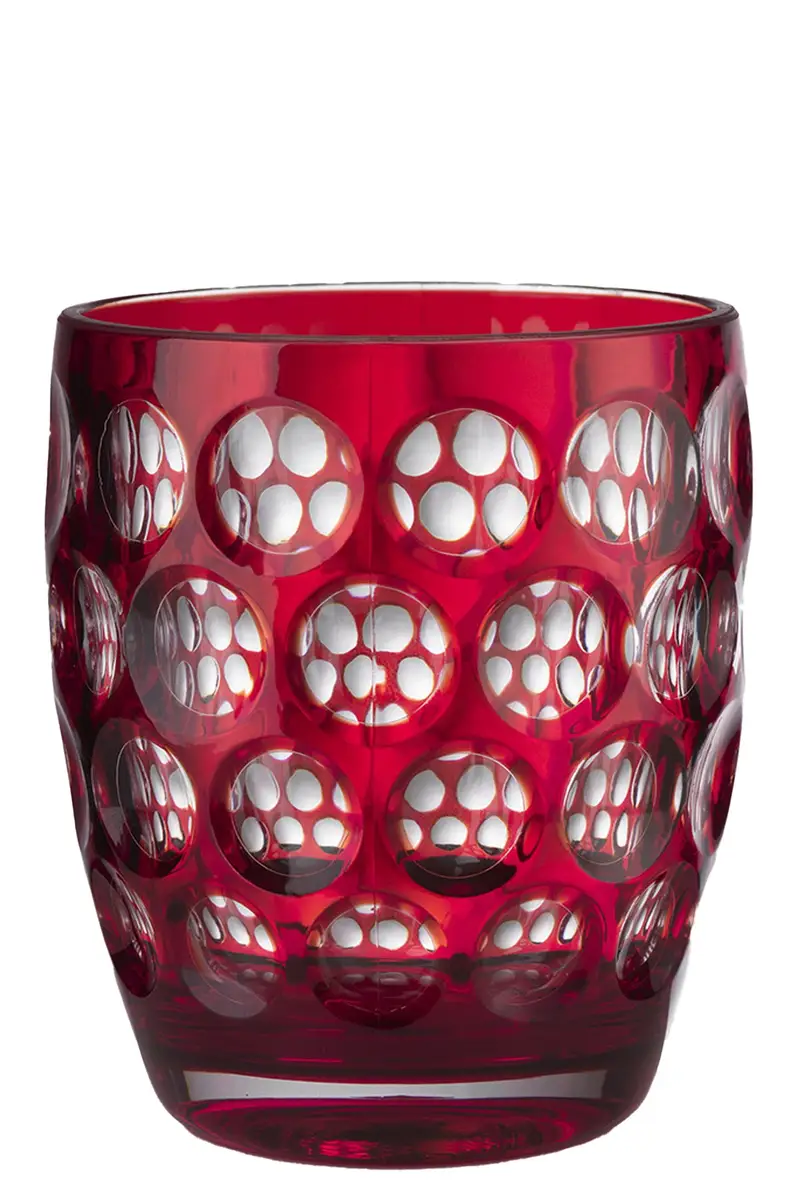 Bicchiere Basso 'Lente' 400 Ml Rosso