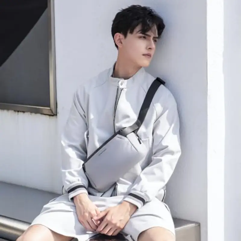 MS Borsa a tracolla Grigio 2443822 miniatura 3