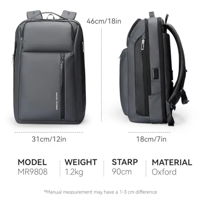 Muzee Zaino da viaggio Uomo Grigio 1914545 miniatura 2