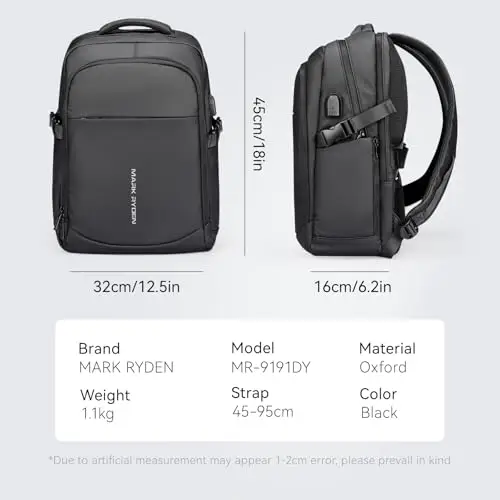 MARK RYDEN Zaino per Computer Portatile da 15.6 Pollici per Laptop PC Anti Borseggio Anti Graffio Zaino da Lavoro miniatura 3