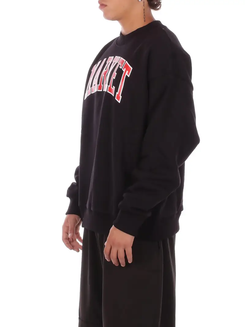 Felpa Uomo MARKET Black Sweatshirt man miniatura 2