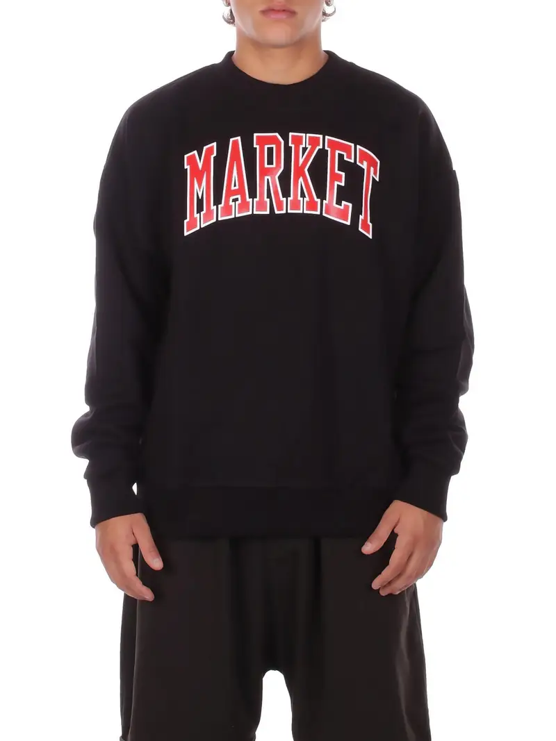 Felpa Uomo MARKET Black Sweatshirt man