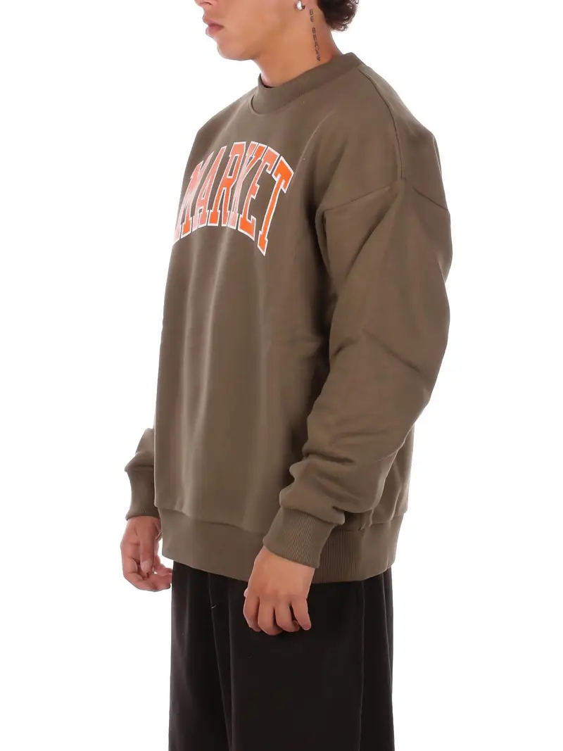 Felpa Uomo MARKET Verde militare Sweatshirt man miniatura 2