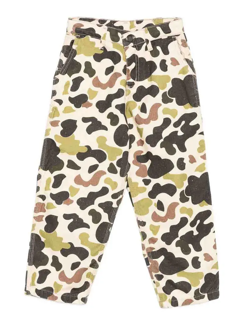 Pantaloni stampati mimeti Multicolore