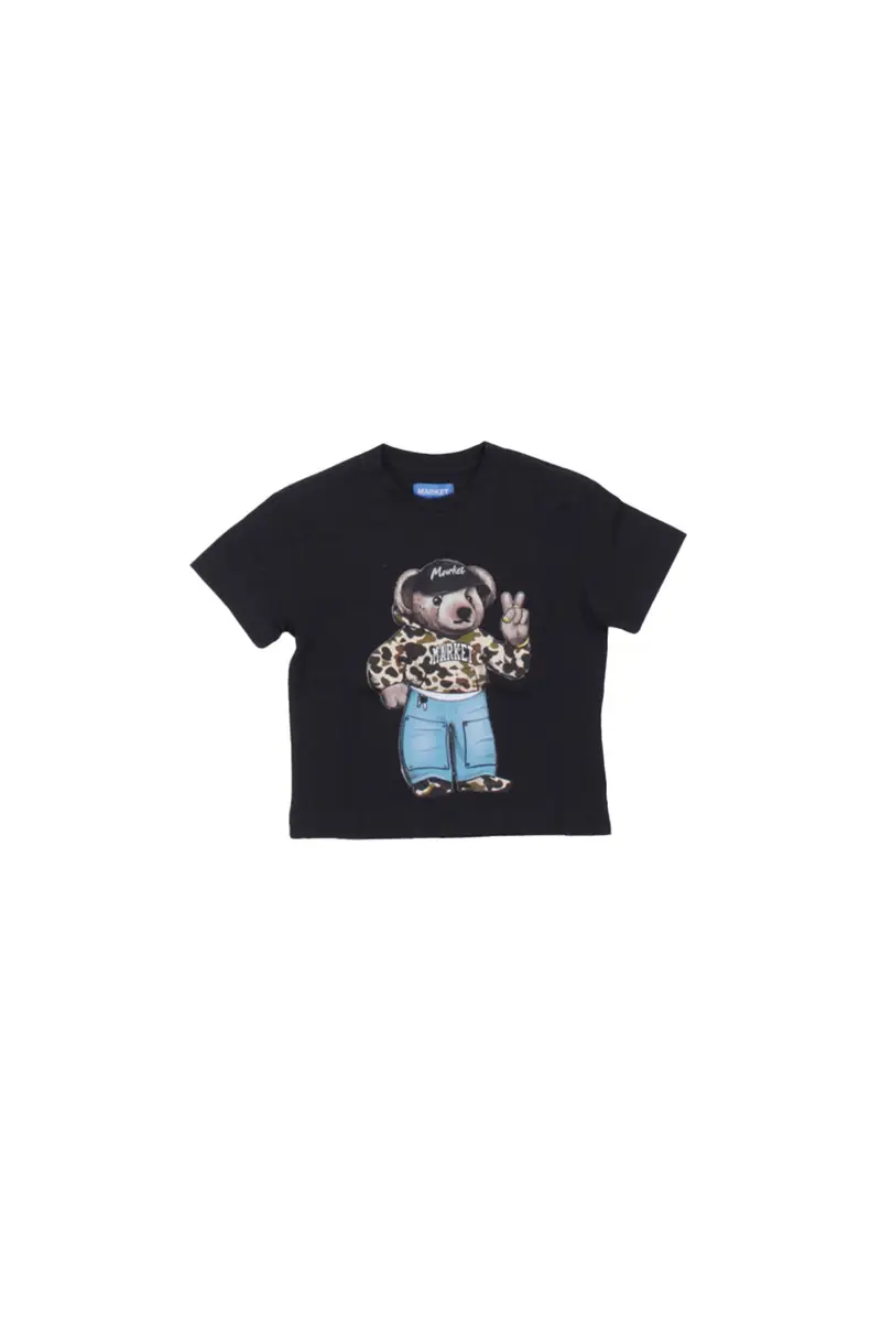 Market T-shirt Bambino Nero 2475492