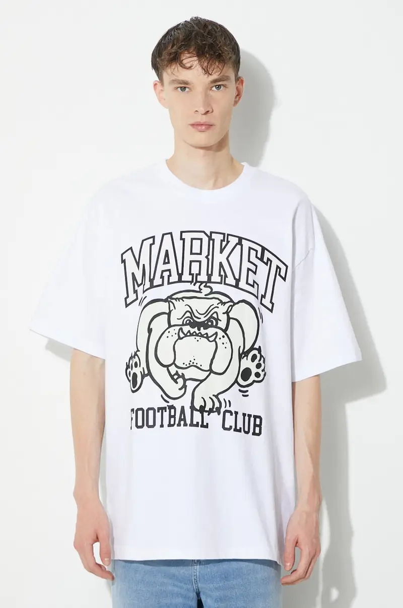 Market T-shirt Uomo Bianco 2243713