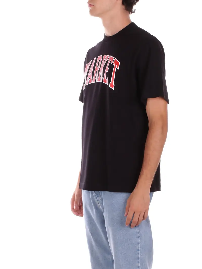 Market T-shirt Uomo Nero 2953876 miniatura 2