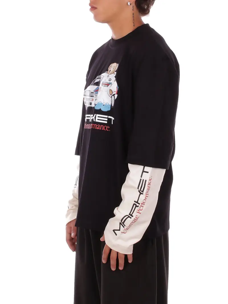 Market T-shirt Uomo Nero 2954276 miniatura 2