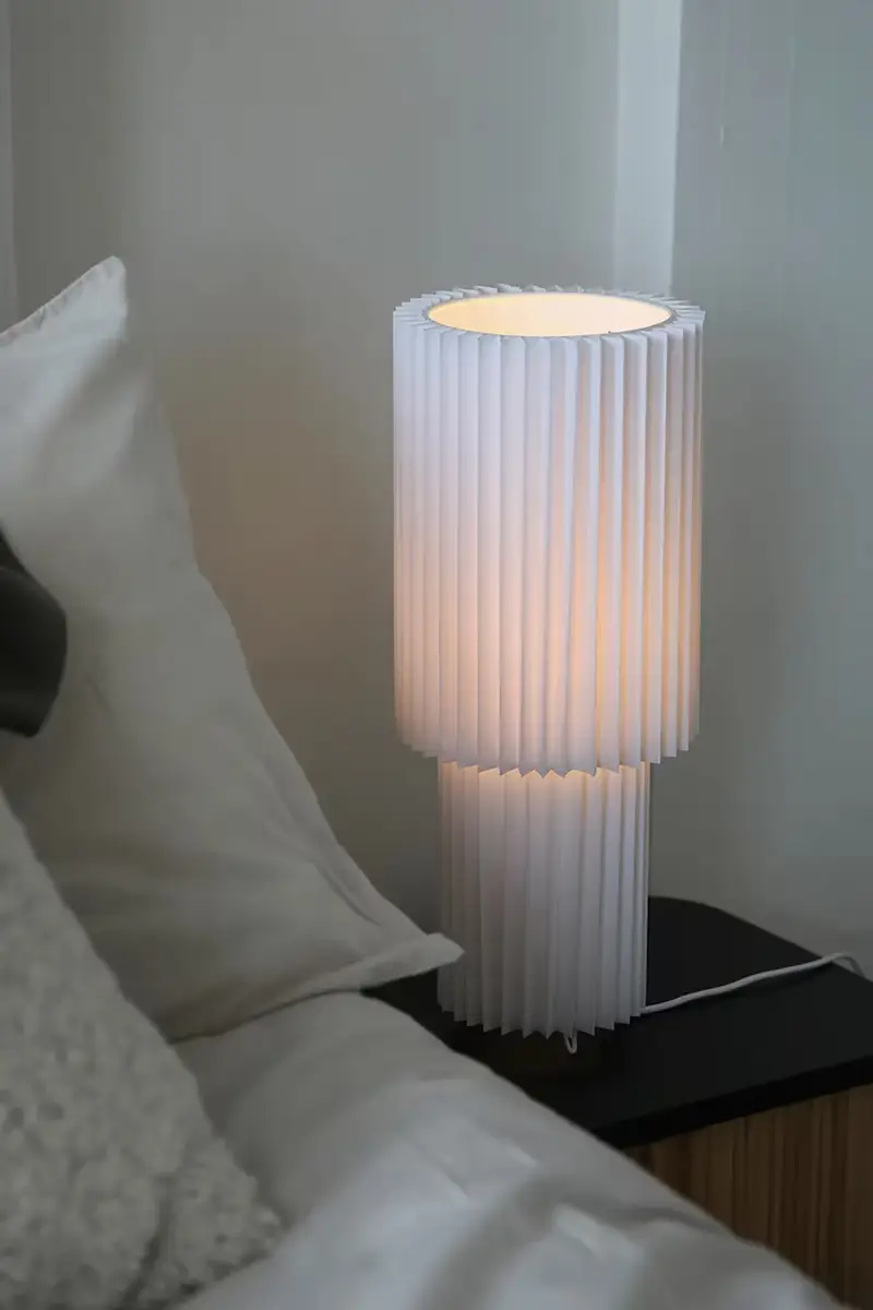 lampada da tavolo Catis 19 x 45 cm Bianco miniatura 5