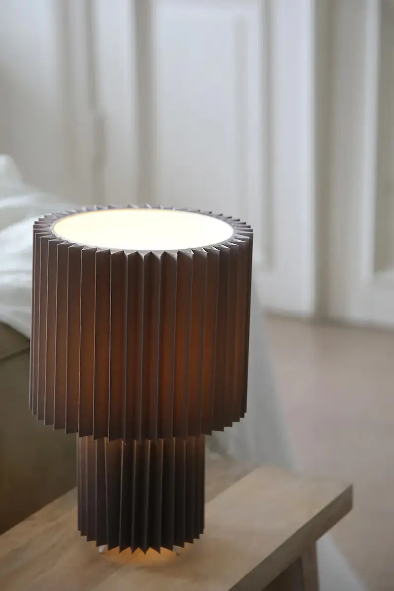 lampada da tavolo Catis 21 x 32 cm Marrone miniatura 4