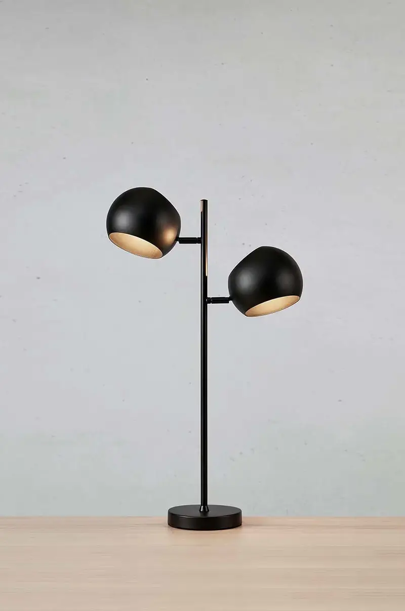 lampada da tavolo Edgar Nero miniatura 2