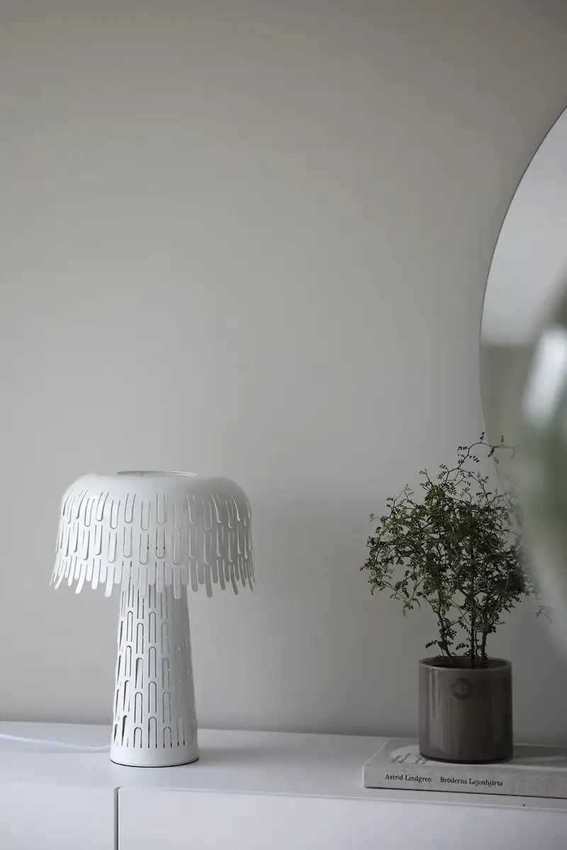 lampada da tavolo Verbera 26, 5 x 38 cm Bianco miniatura 3