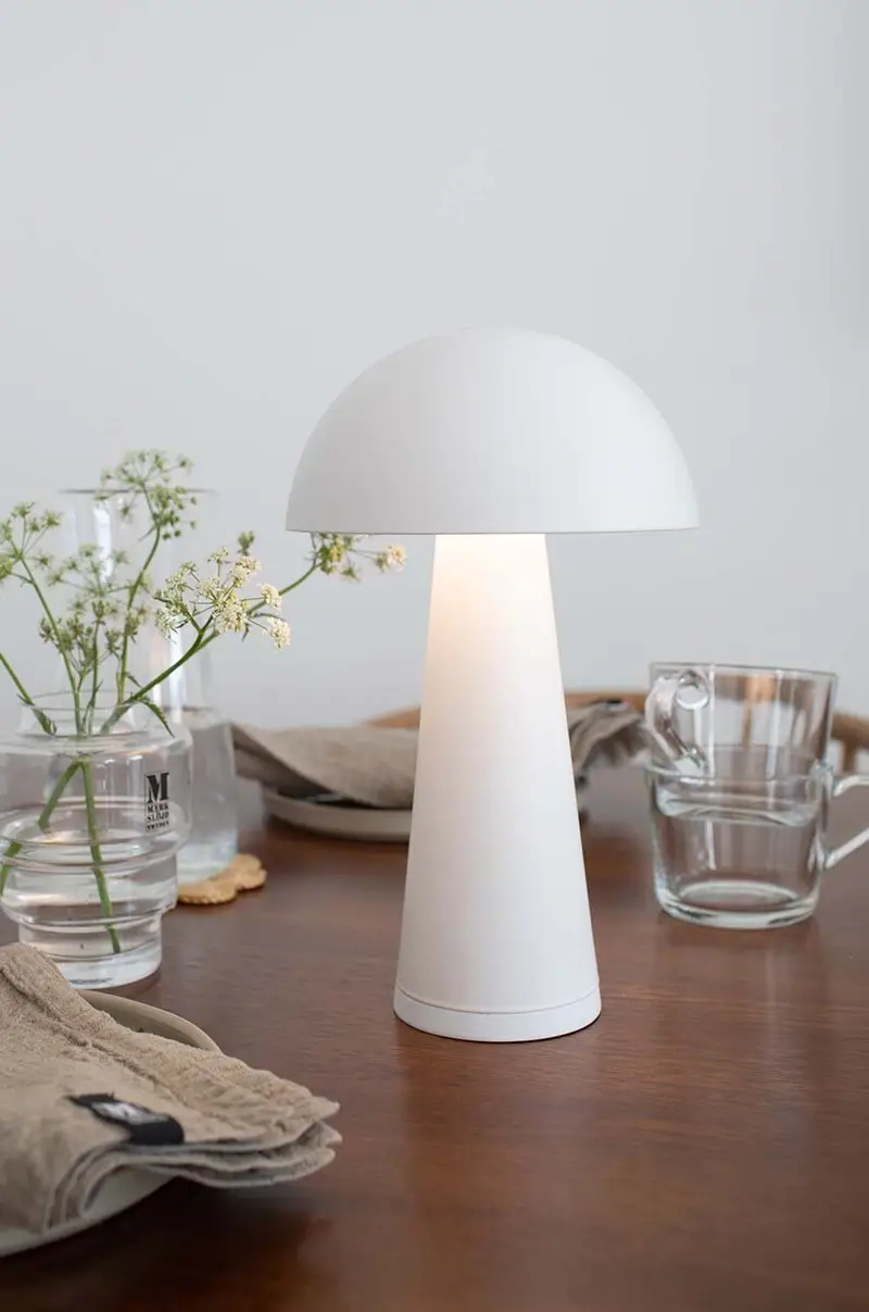 lampada da tavolo wireless Fungi Bianco miniatura 2