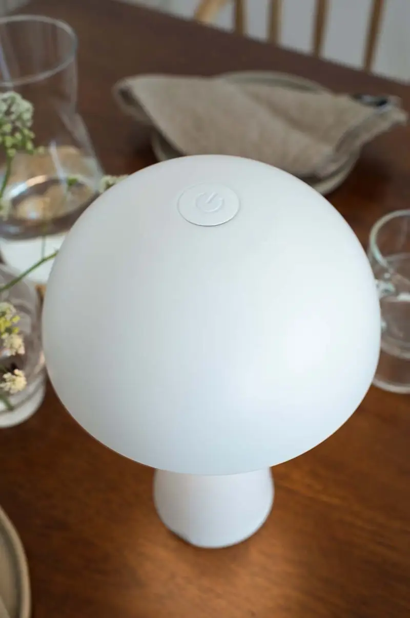 lampada da tavolo wireless Fungi Bianco miniatura 3