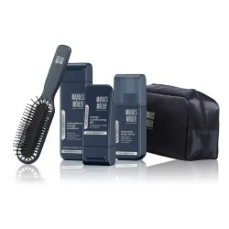 Set Marlies Moller Marlies Moller Styling Gel Tenuta Flessibile 100 ml + Shampoo Energizzante 200 ml + spazzola