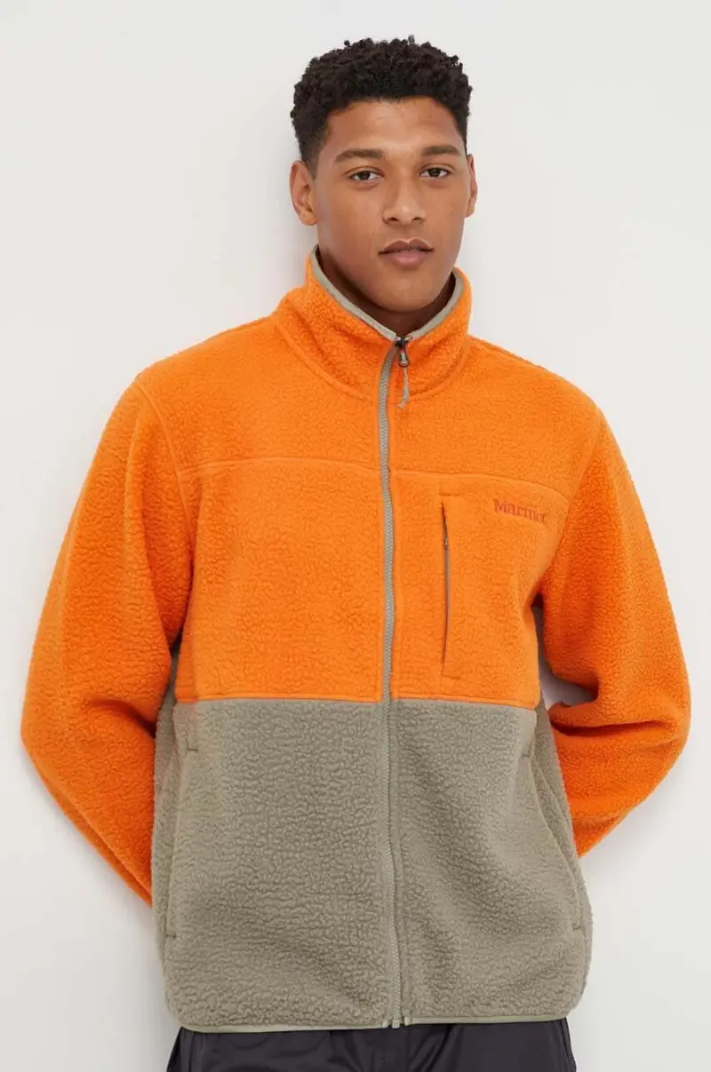 felpa da sport Aros Fleece uomo Arancione