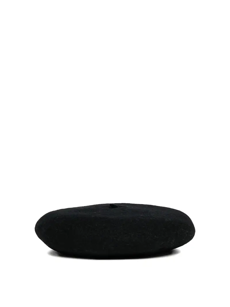 Basco Con Logo Ricamato Nero