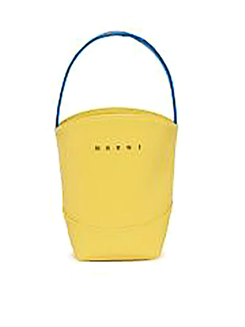 Borsa Con Logo Giallo